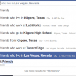 Facebook Graph Search My Friends